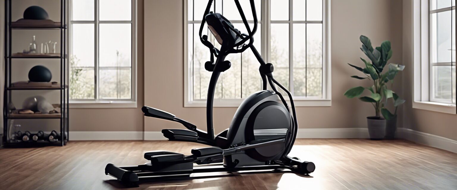 Compact elliptical machine