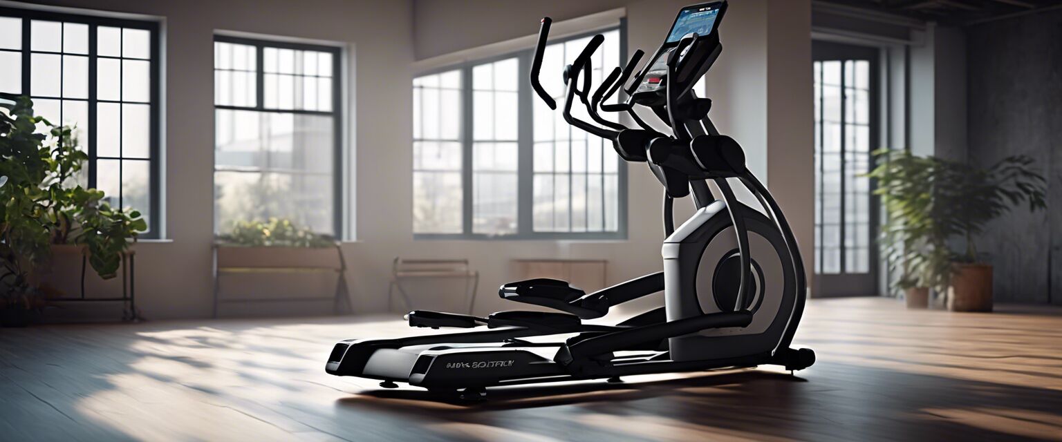 Elliptical with adjustable stride