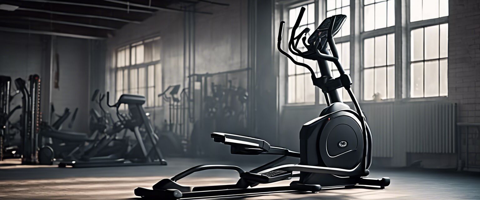 Heavy-duty elliptical machine