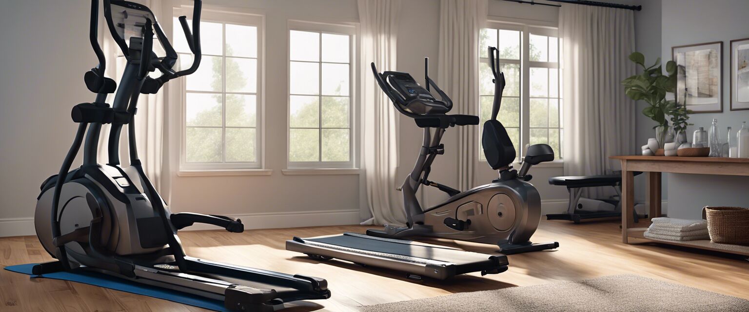 Compact budget-friendly elliptical machine in a living room