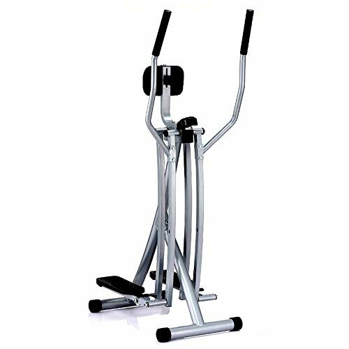 Foldable glider exercise machine with handlebars.