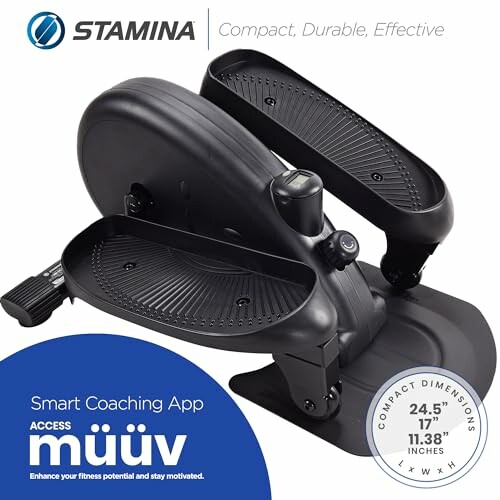 Stamina compact exercise stepper with smart coaching app